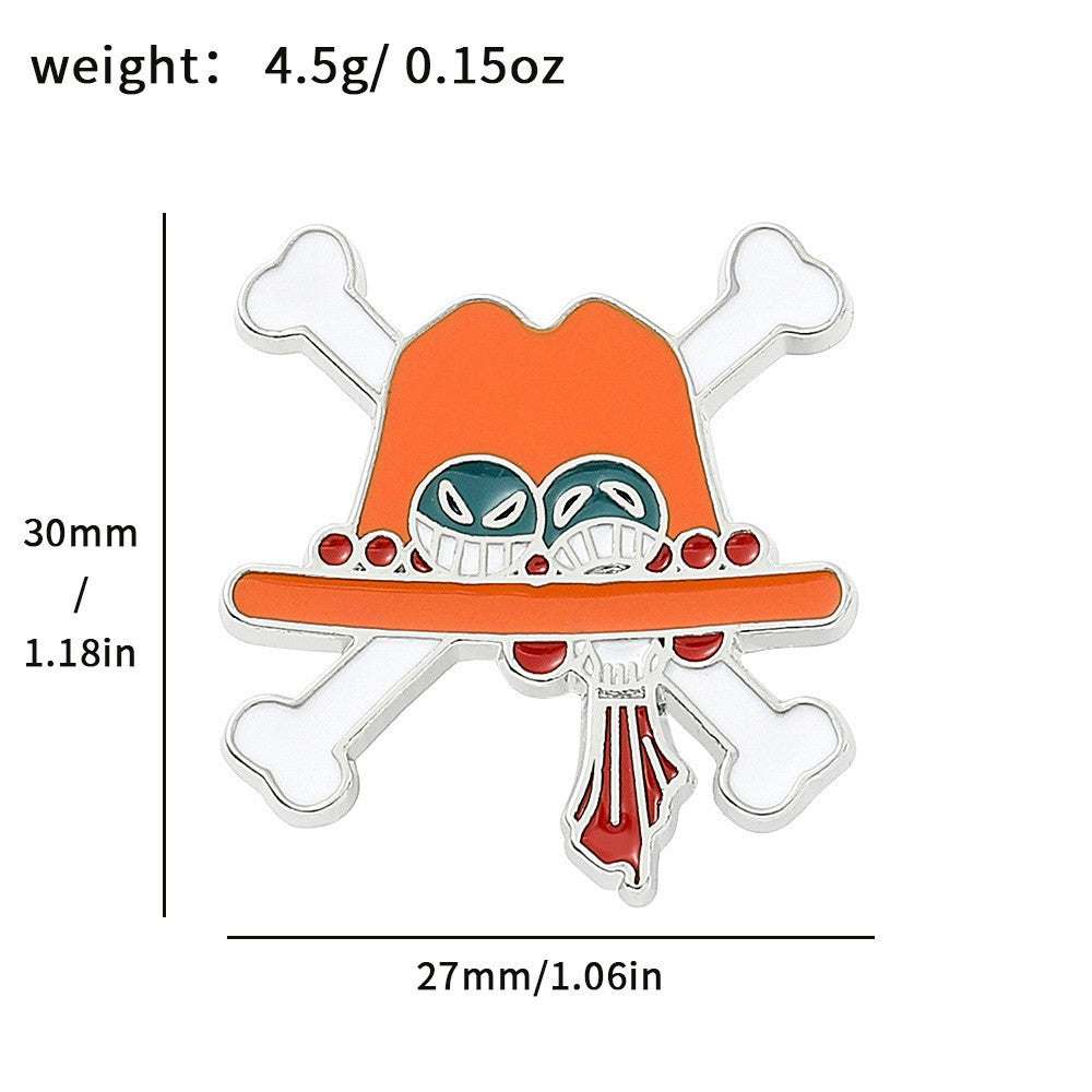 Cartoon One Piece Anime Super Burning Necklaces