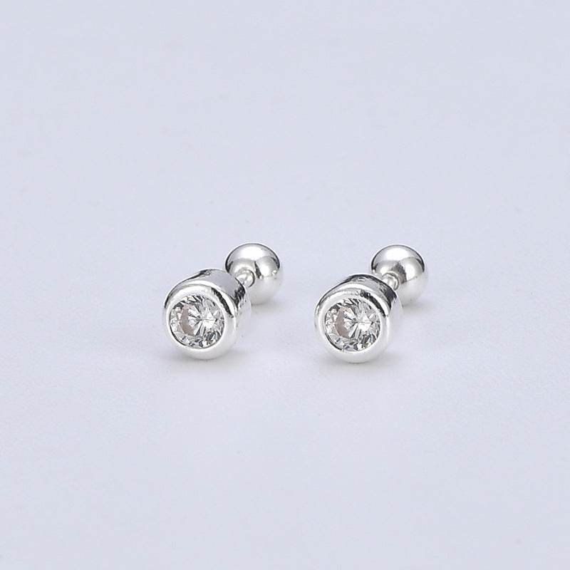 Women's & Men's Zircon Fashion Ear Bone Screw Before Earrings