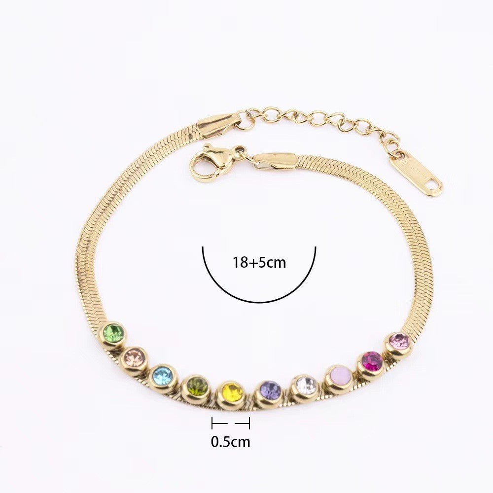 Stainless Steel Bead High-grade Fashion Simple Bracelets