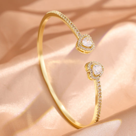 Style Korean Zircon Full Diamond Sweet Everyday Joker Bracelet