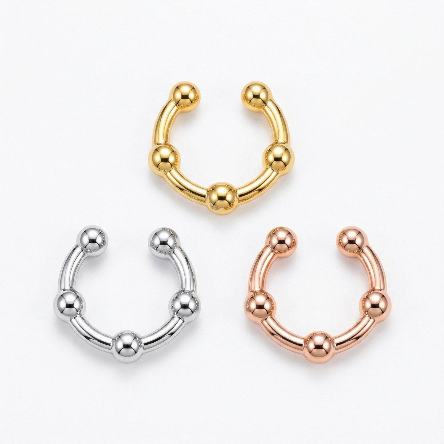 Copper Light Luxury Personality Unique Irregular Ear Clip