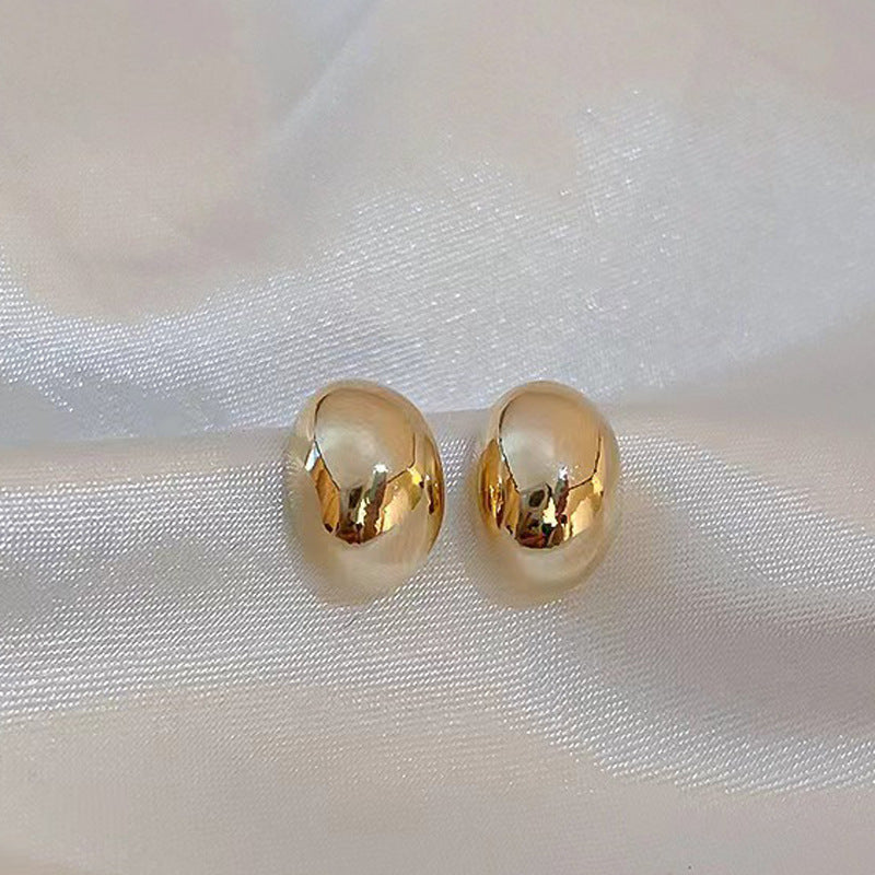 Real Gold Electroplated Sier Needle Little Earrings