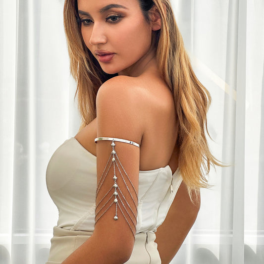Ornament Fashion Sexy Tassel Inlaid White Bracelets