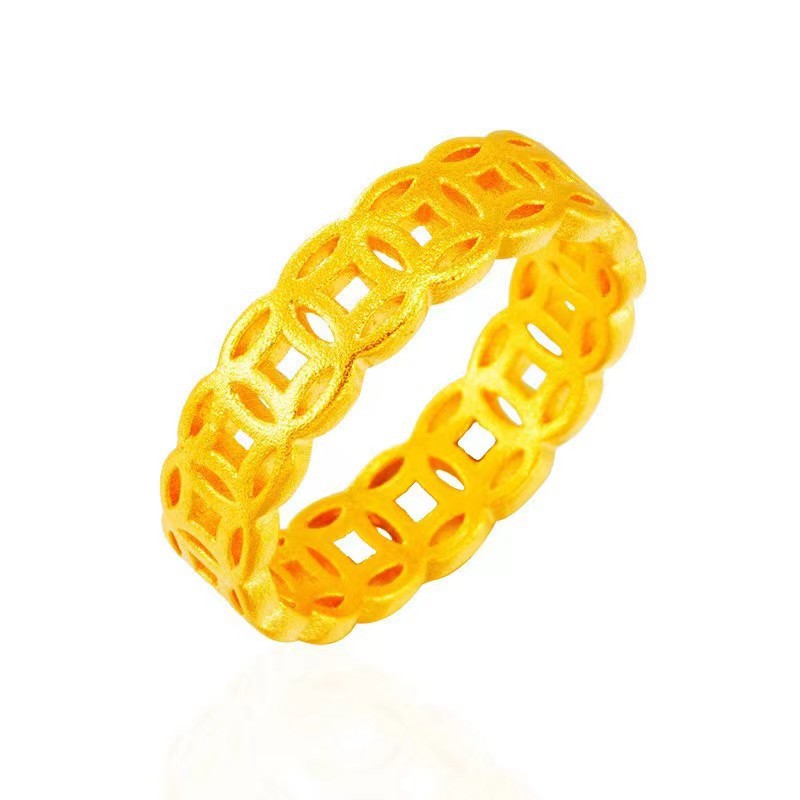 Women's Simulation Alluvial Gold Fashion Four-leaf Clover Rings