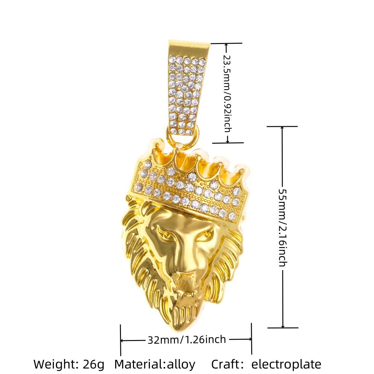 Hop Alloy Full Diamond Exaggerated Dripping Necklaces