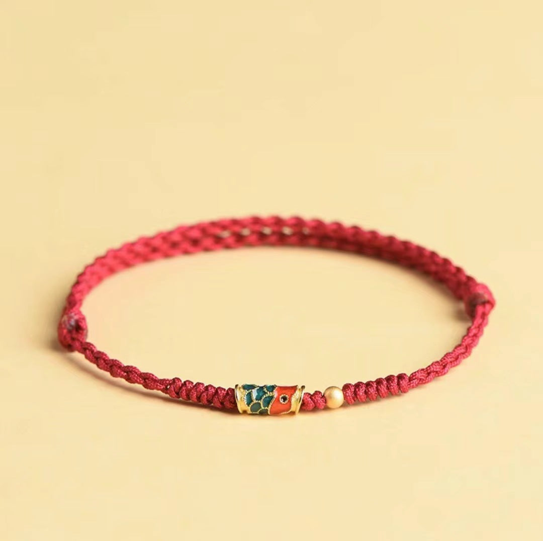 Red Rope Ethnic Style Colorful Ashore Bracelets