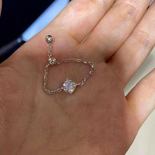 High Carbon Diamond Body Color Protection Light Luxury Can Rings