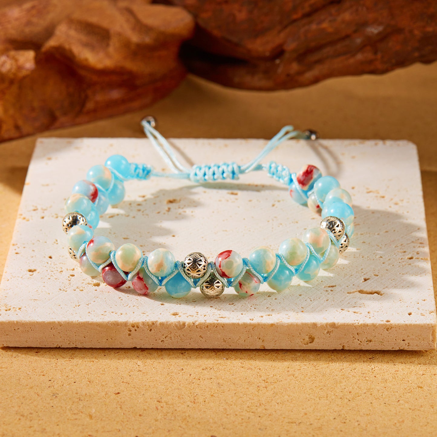 Natural Stone Woven Female Emperor Crystal Bracelets