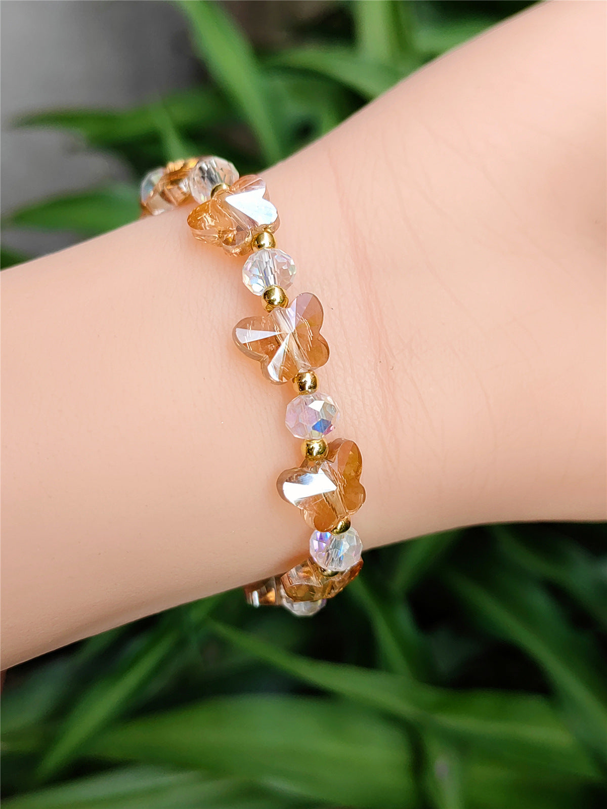 Women's Crystal Optional Sweet Fashion Ornament Butterfly Bracelets