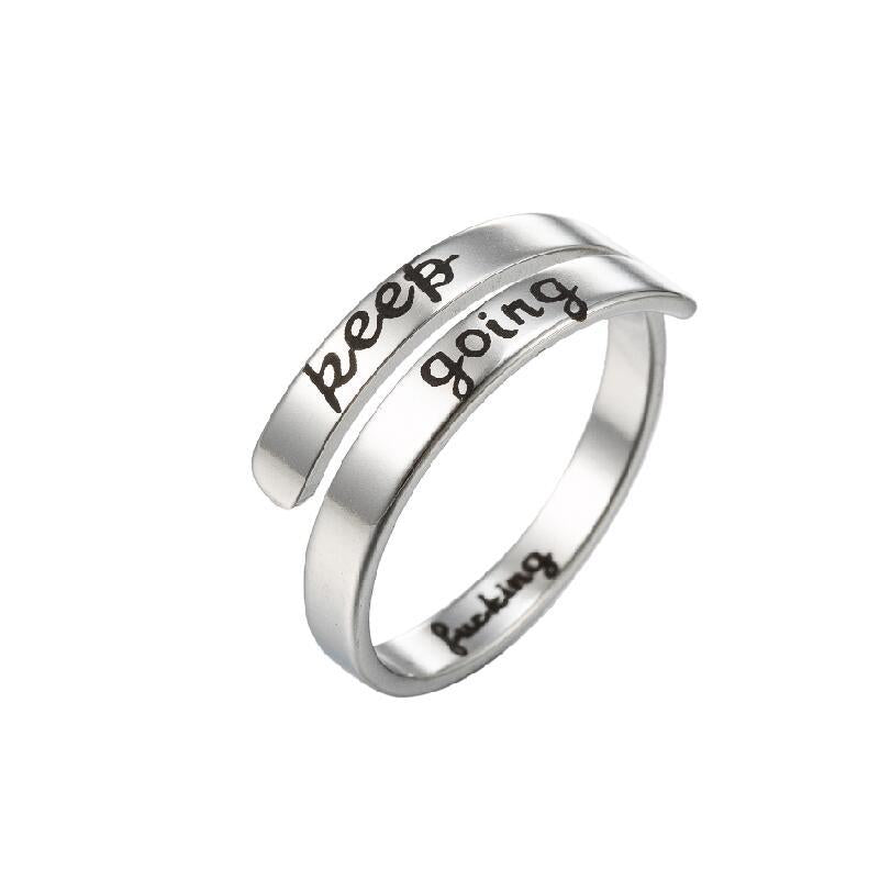 Women's Vintage Open Fashion Stainless Steel Adjustable Rings