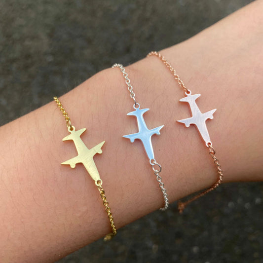 Women's & Men's Couple Female Simple Personality Fresh Aircraft Bracelet
