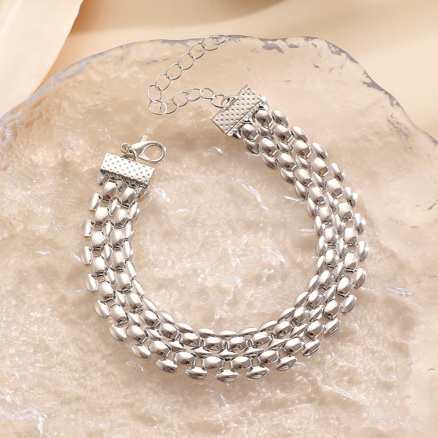 Women's Fashion Y-shaped Watch Clavicle Chain Stacked Strap Length Sweater Jewelry Set