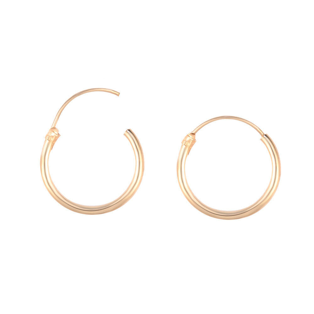 Three Pairs Of Punk Circle Delicate Earrings