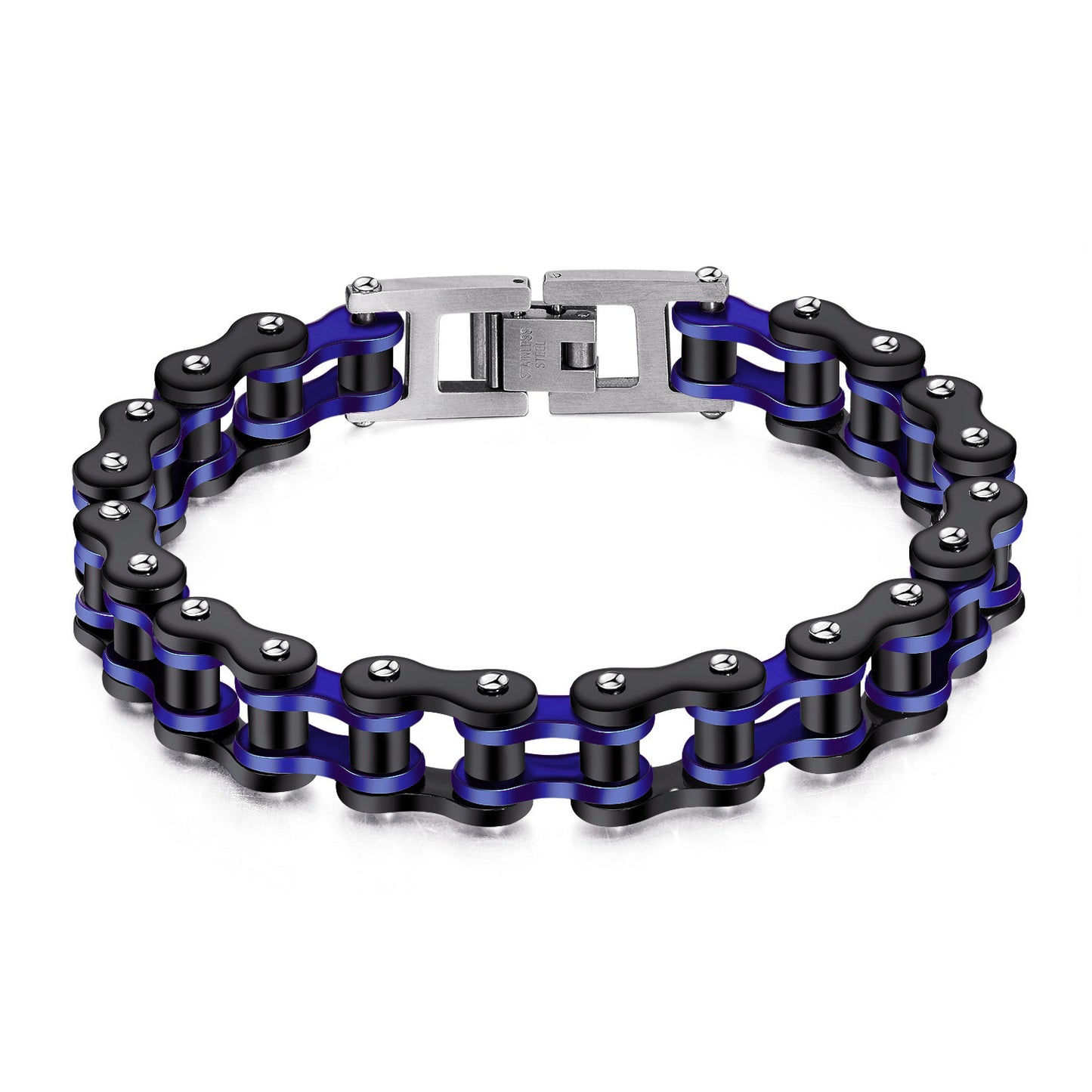 Men's Fashion Trendy Bicycle Personalized Hip Hop Stainless Steel Bracelets