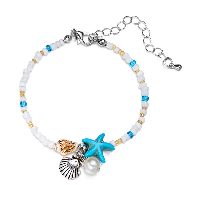 Starfish Shell Conch Beads Summer Beach Bracelets