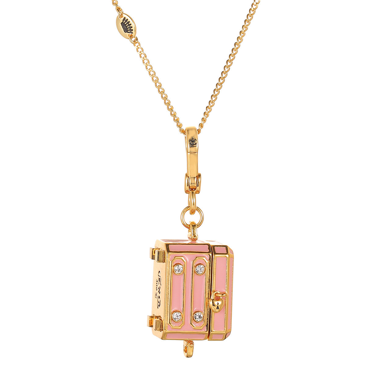 Square Box Chain Colored Enamel Glaze Open Necklaces