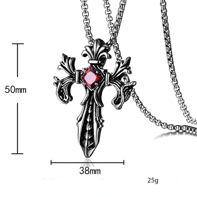 Steel Vintage Double Dragon God Of Necklaces