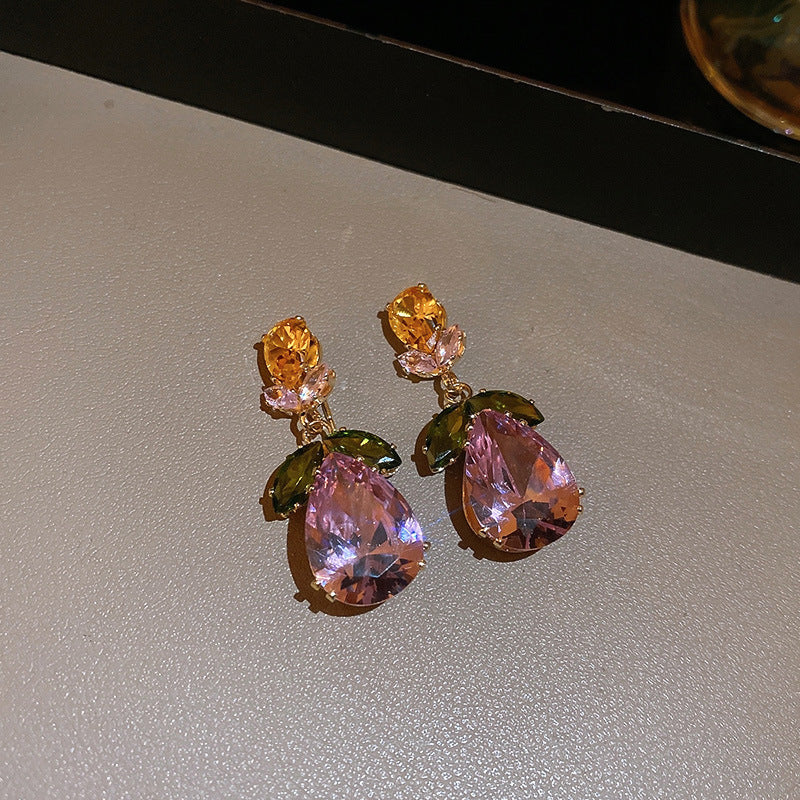 Drop Light Luxury Minority Clavicle Chain Palace Style Earrings