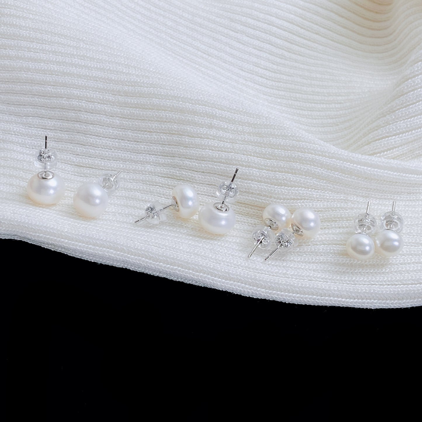 High-grade Natural Freshwater Pearl Ear Sterling Earrings