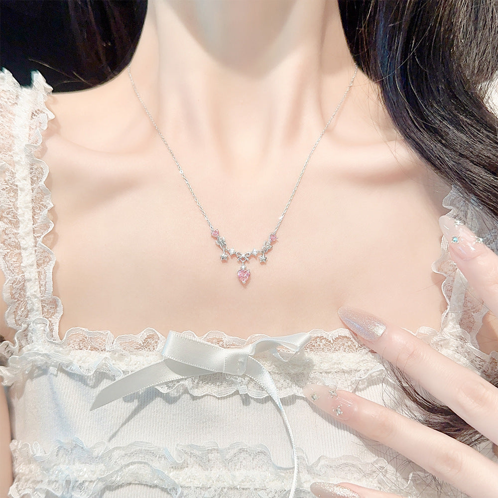 Design Sterling Sier Ice Flower Cut Necklaces