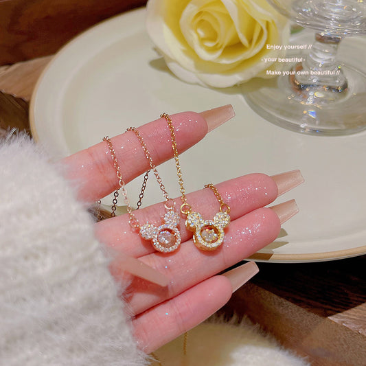 Fashion Mouse Head Female Light Luxury Temperament Smart Pendants