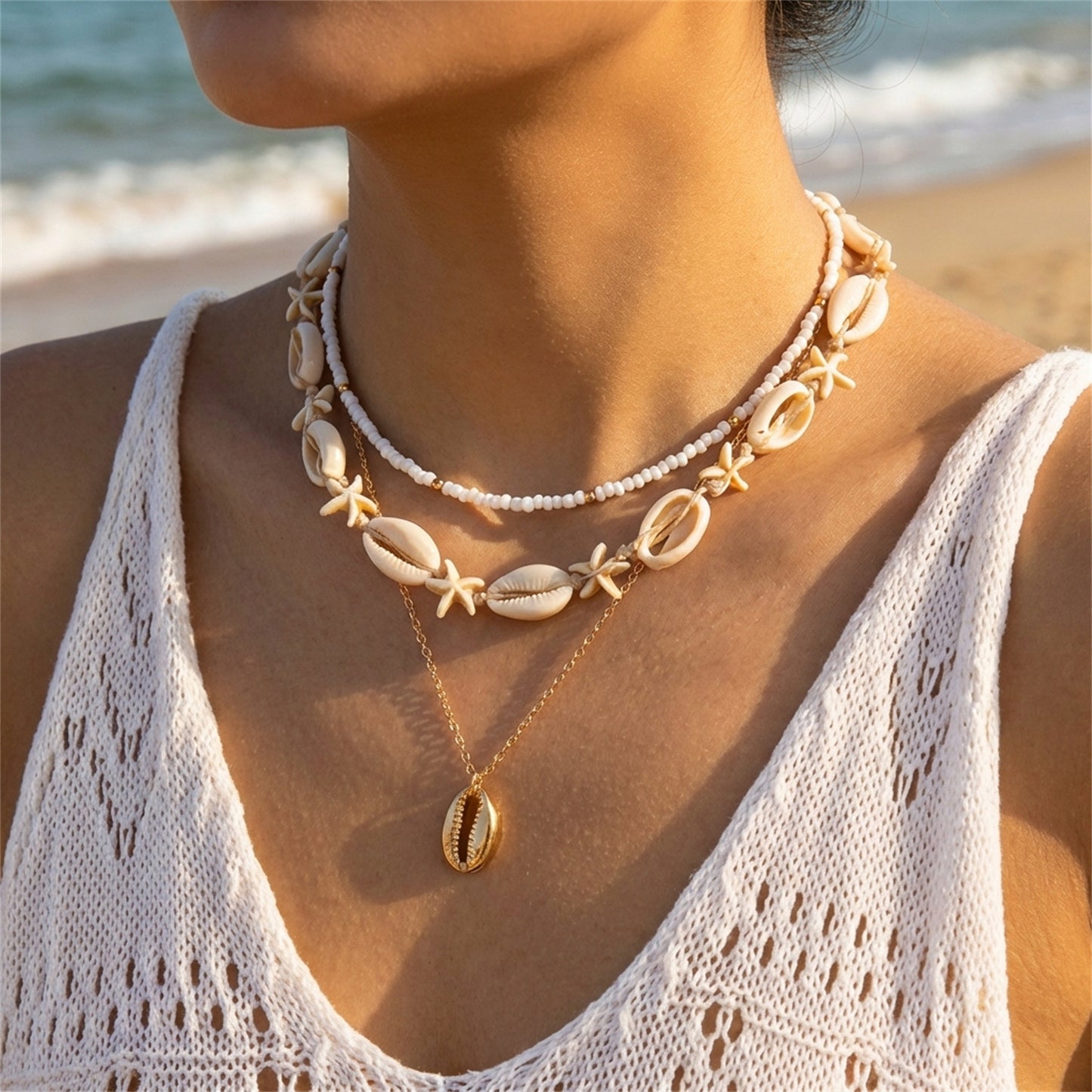 Bead Beach Marine Wild Starfish Shell Necklaces