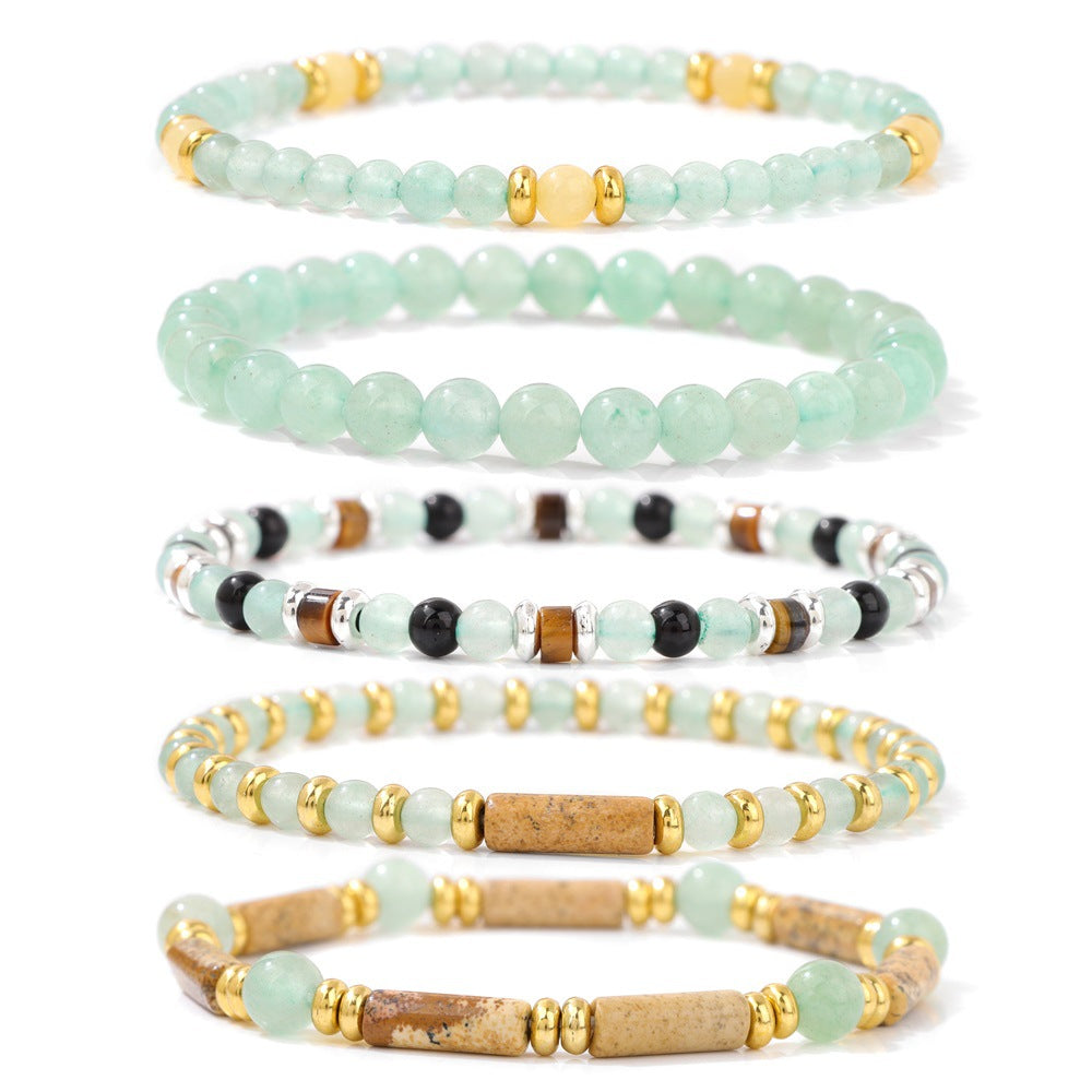 Stone Beaded Summer Fresh Elegant Graduation Bracelets