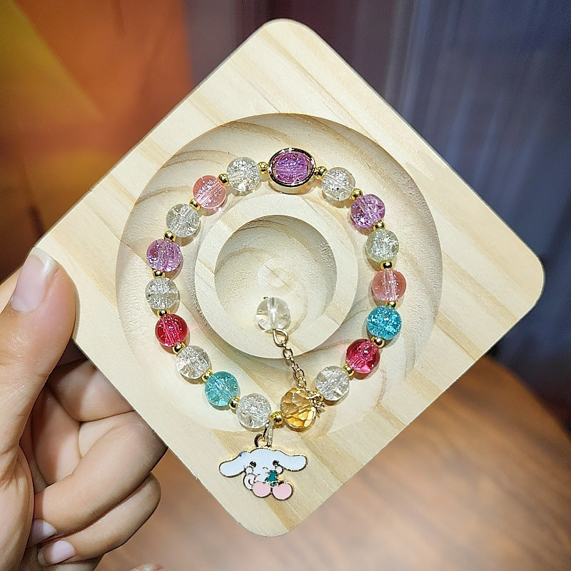 Children's Color Hand Jewelry Colored Glaze Crystal Popcorn Bracelets
