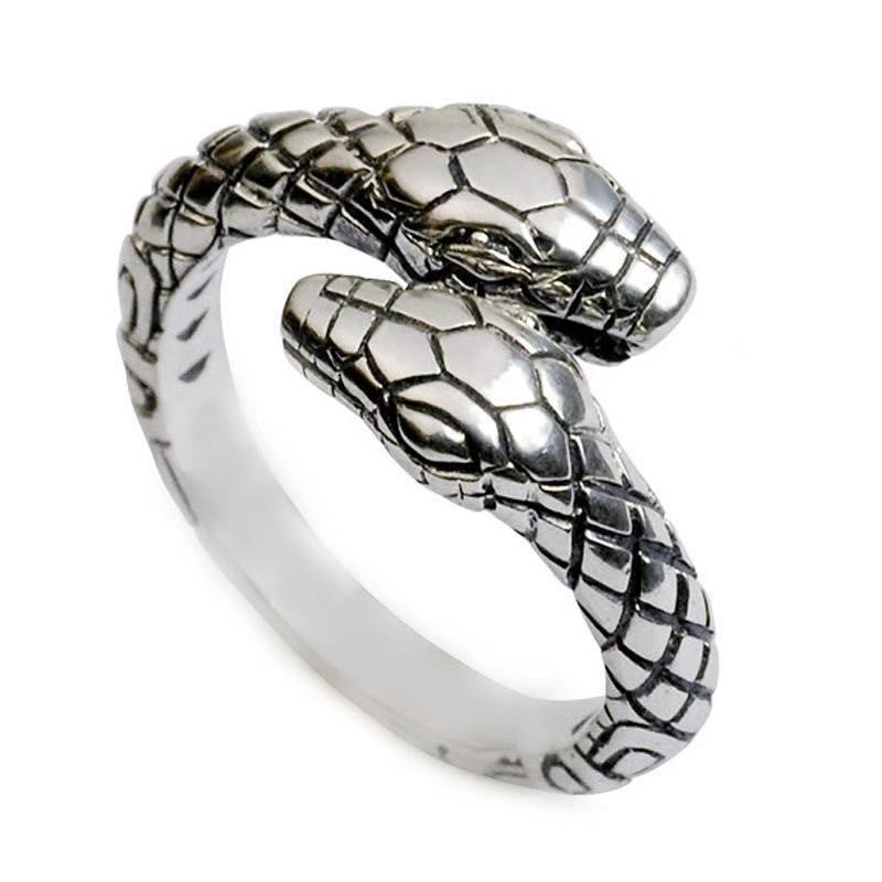 Spirit Snake Ornament Retro Punk Exaggerated Personalized Rings