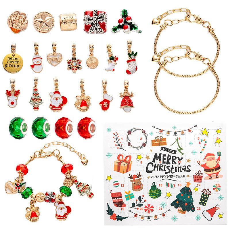 Christmas Jewelry Gift Box Blind Countdown Bracelets