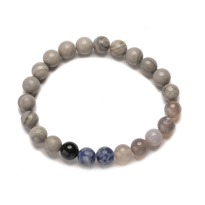 Women's & Men's Eight Planets Natural Stone Space Gifts Bracelets