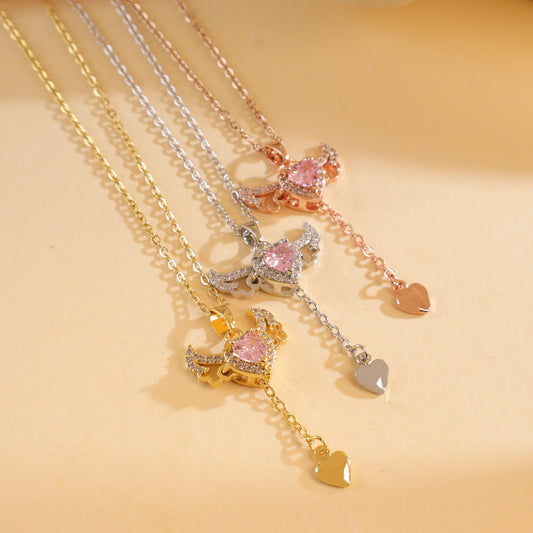 Women's Design Butterfly Drawable Special Interest Light Luxury High-grade Necklaces