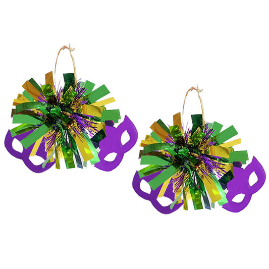 Carnival Atmosphere Sequins Exaggerated Big Ear Earrings