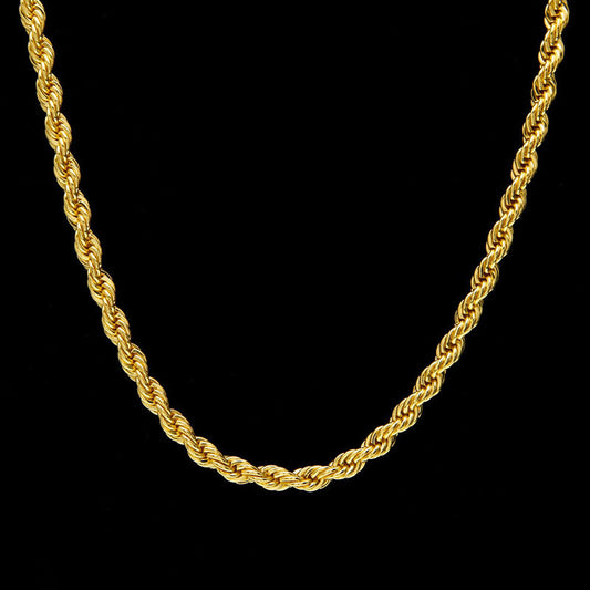 Flowers Chain Gold Plated Thick Simple Necklaces