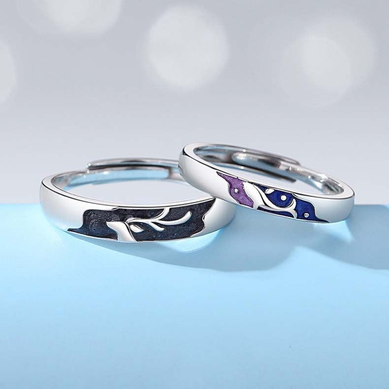 Epoxy Oath Of Love Wedding Valentine's Rings