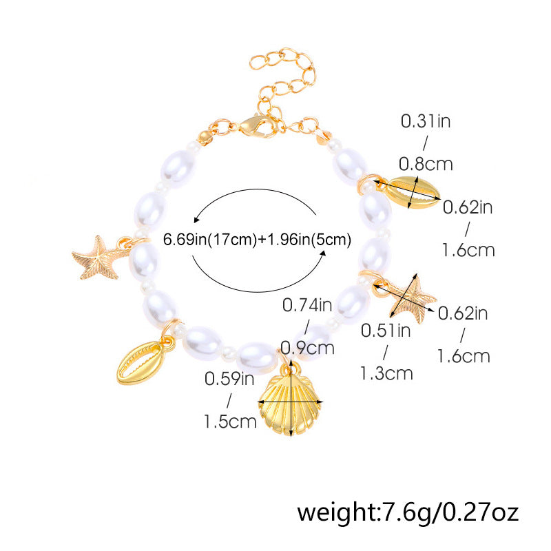 Women's Summer Beach Ocean Series Exaggerated Starfish Shell Necklaces