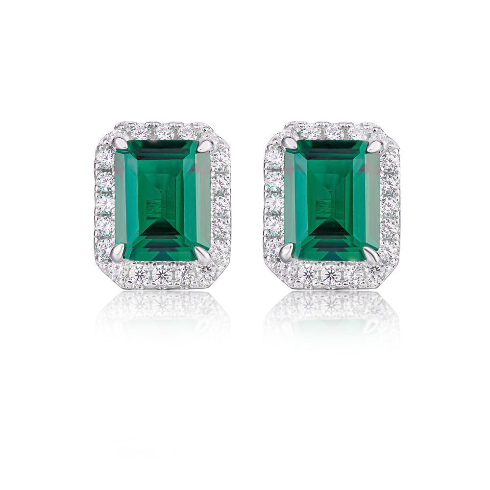 Women's High Carbon Diamond Full Live Earrings