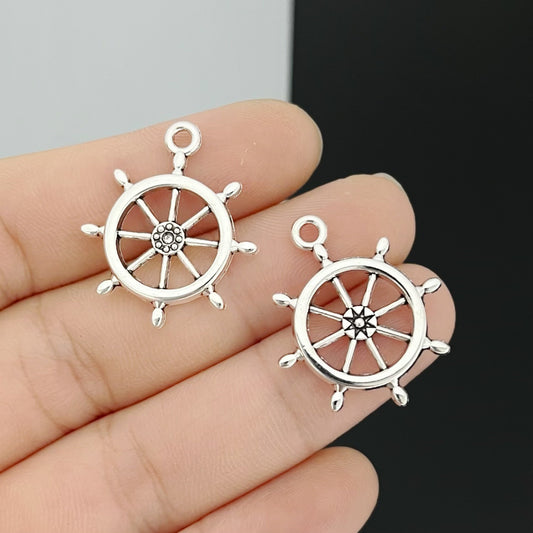 Alloy Decoration Personality Retro Rudder Boat Anchor Handmade Pendants