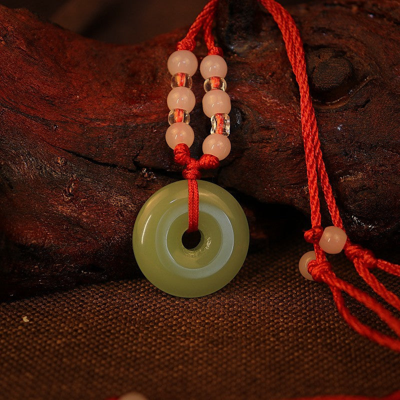 Red Rope Jade Personality Couple Imitation Pendants