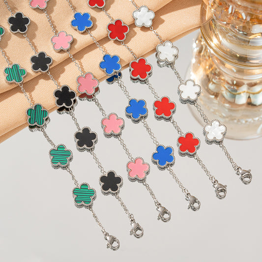 Clover Five-leaf Light Luxury High-grade Female Bracelets