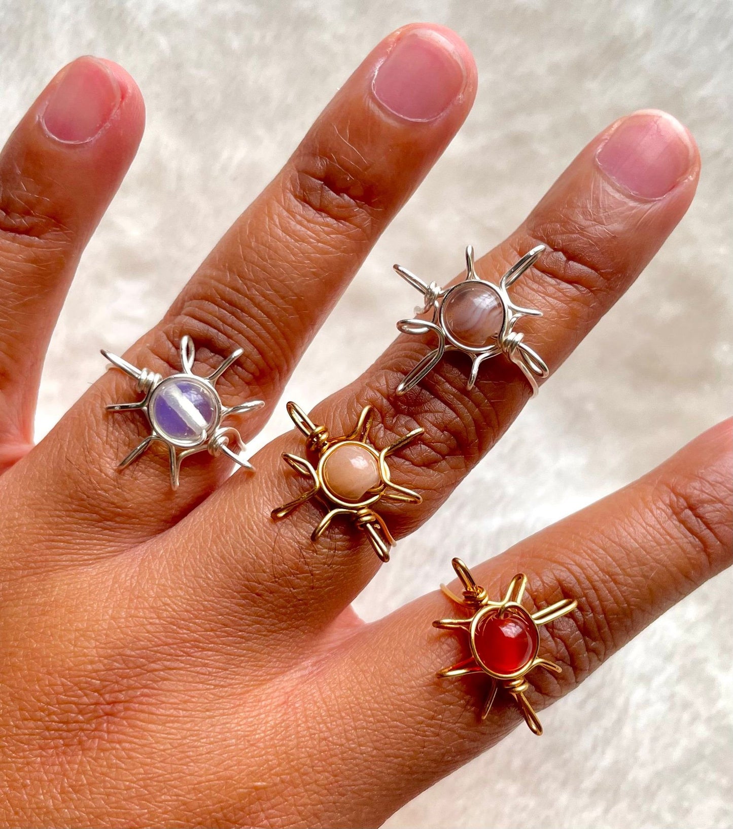 Style Retro Hip Hop Hand-woven Winding Ring