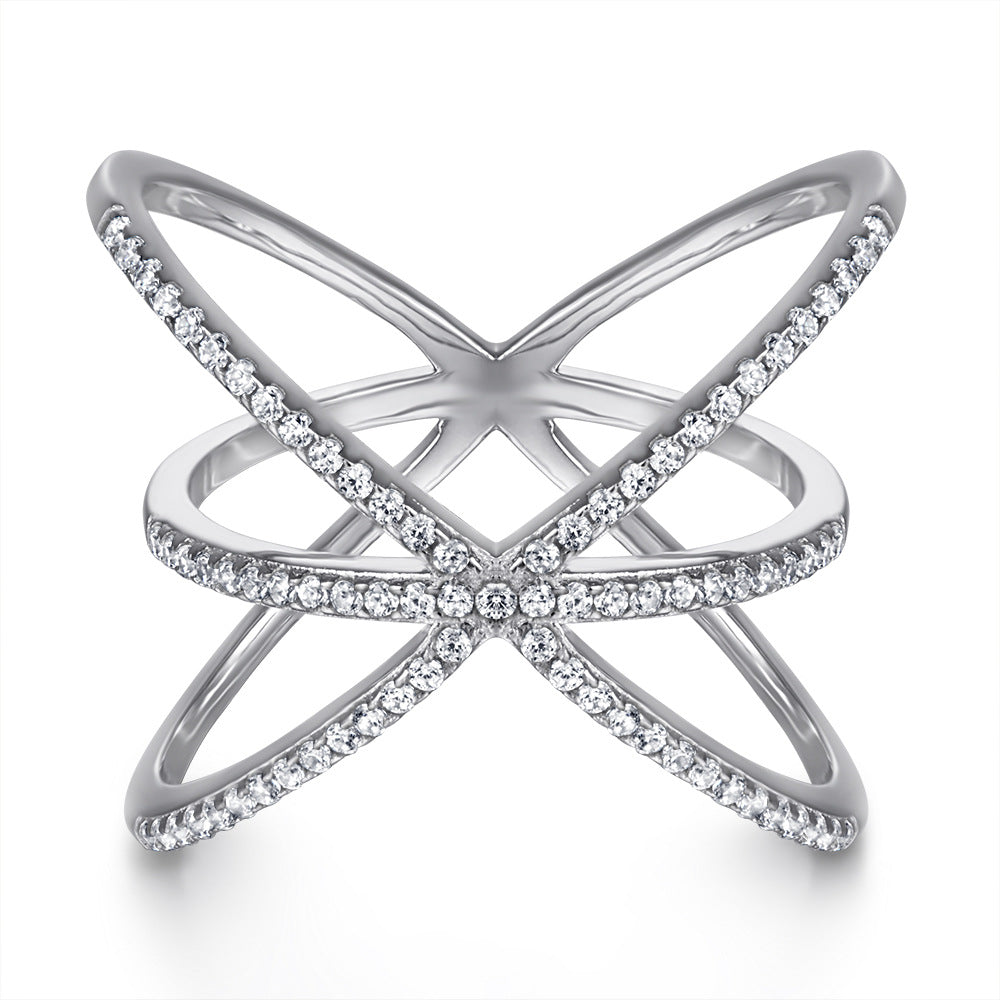 Sier Zircon Pearl Female Niche High Rings