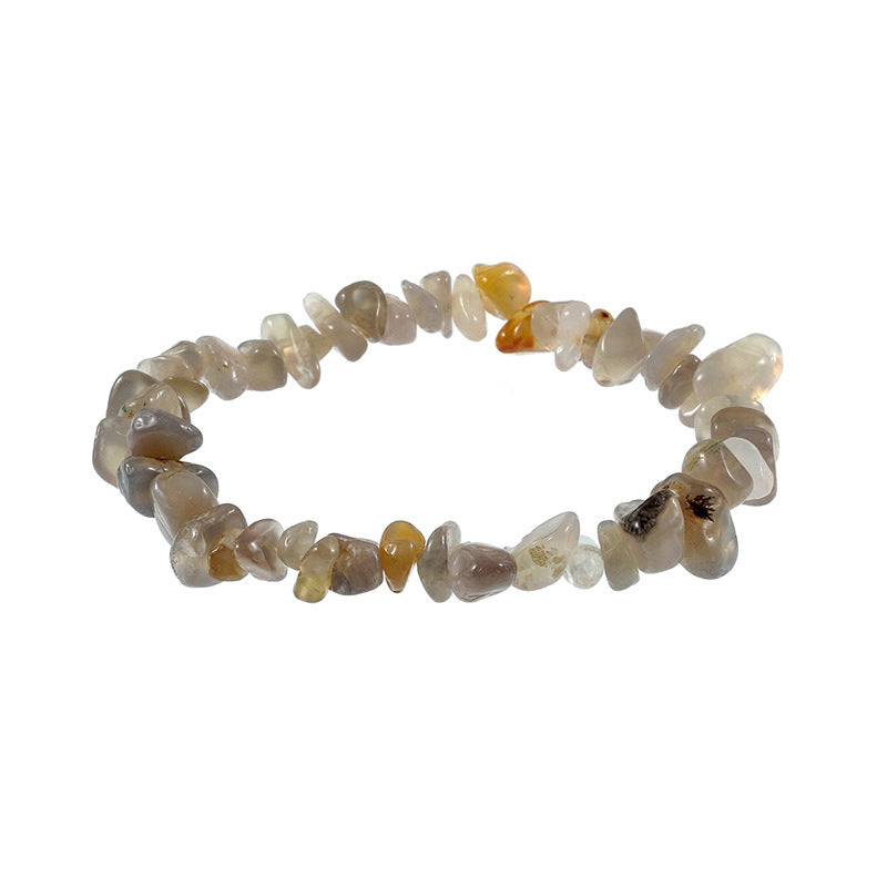 Gravel Stone Stretch Colorful Green Pine Bracelets