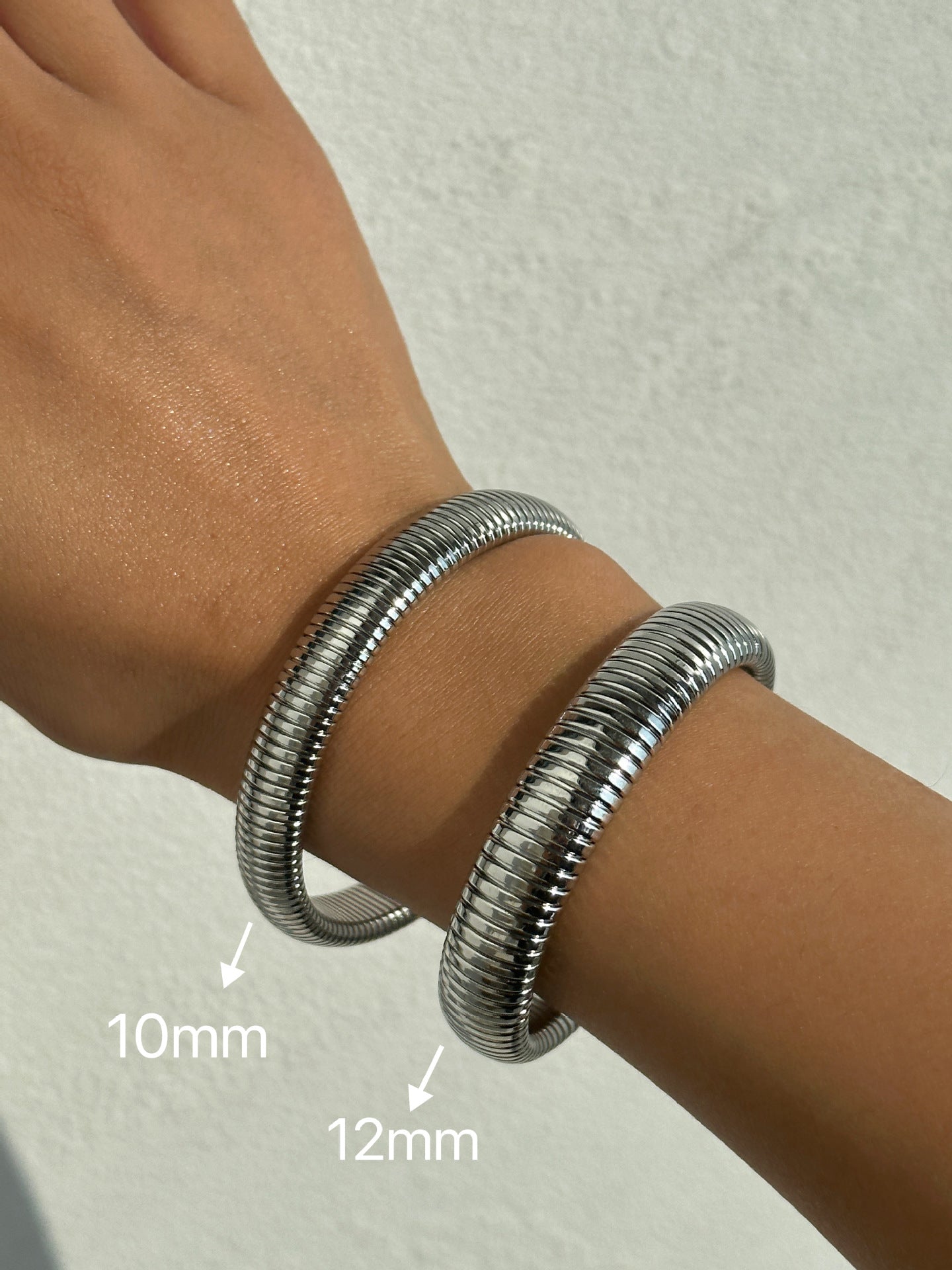 Plated Titanium Steel Vintage Elastic Gypsy Bracelet