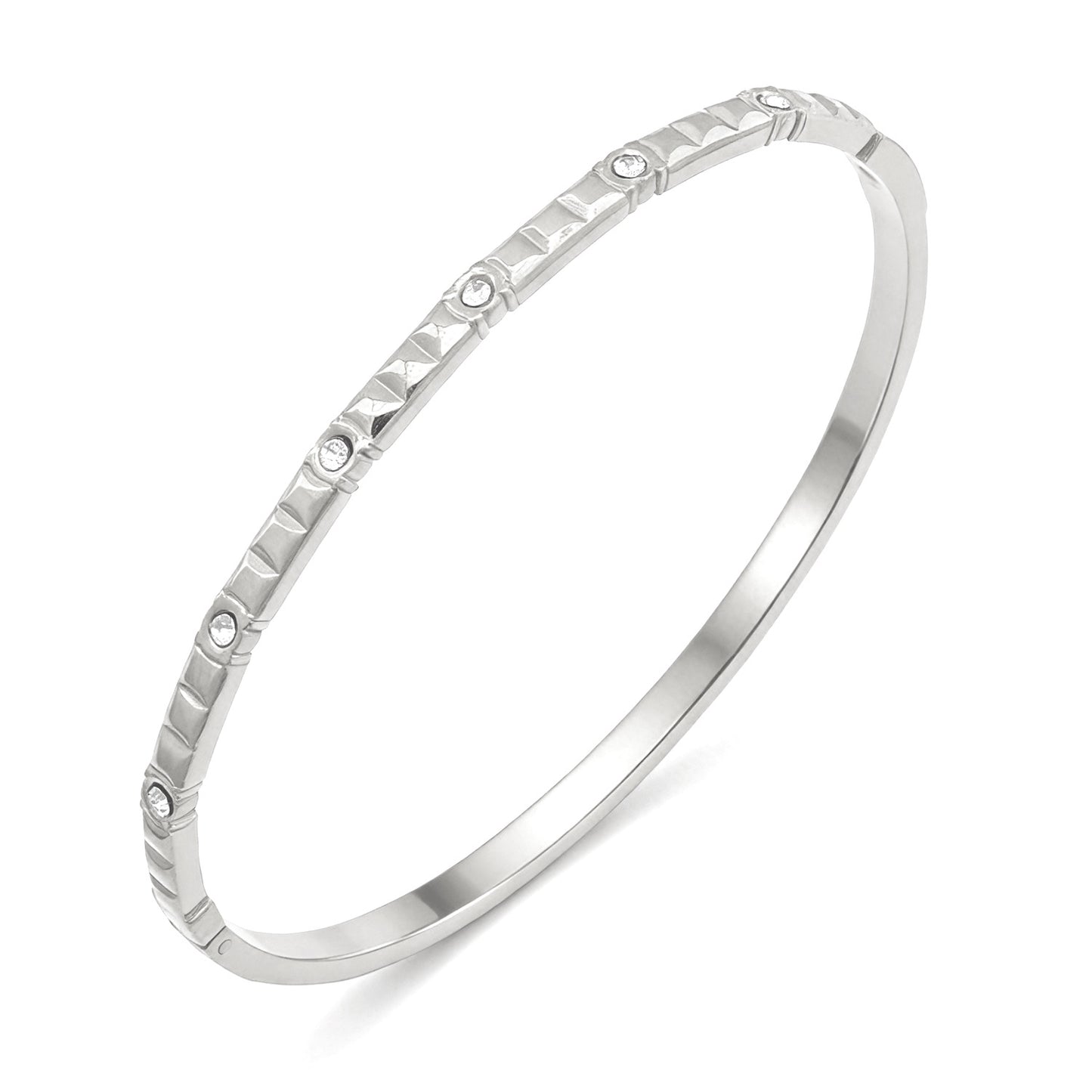Open Stainless Steel Hydraulic Light Luxury High-grade Exaggerated Design Sense Bracelets