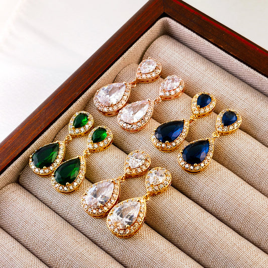 Women's Water Drop Ear Trendy Design High-grade Earrings