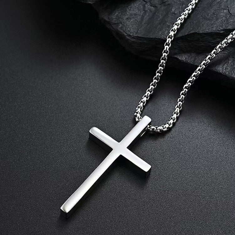 Women's & Men's Cross Couple Light Luxury Sweater Chain Necklaces