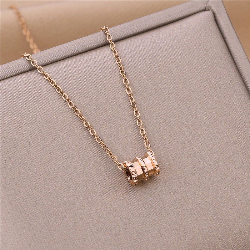 Steel Female Clavicle Chain Swan Clover Necklaces