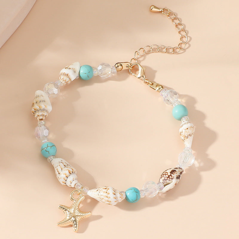 Bohemian Starfish Shell Conch Beads Stringed Bracelets