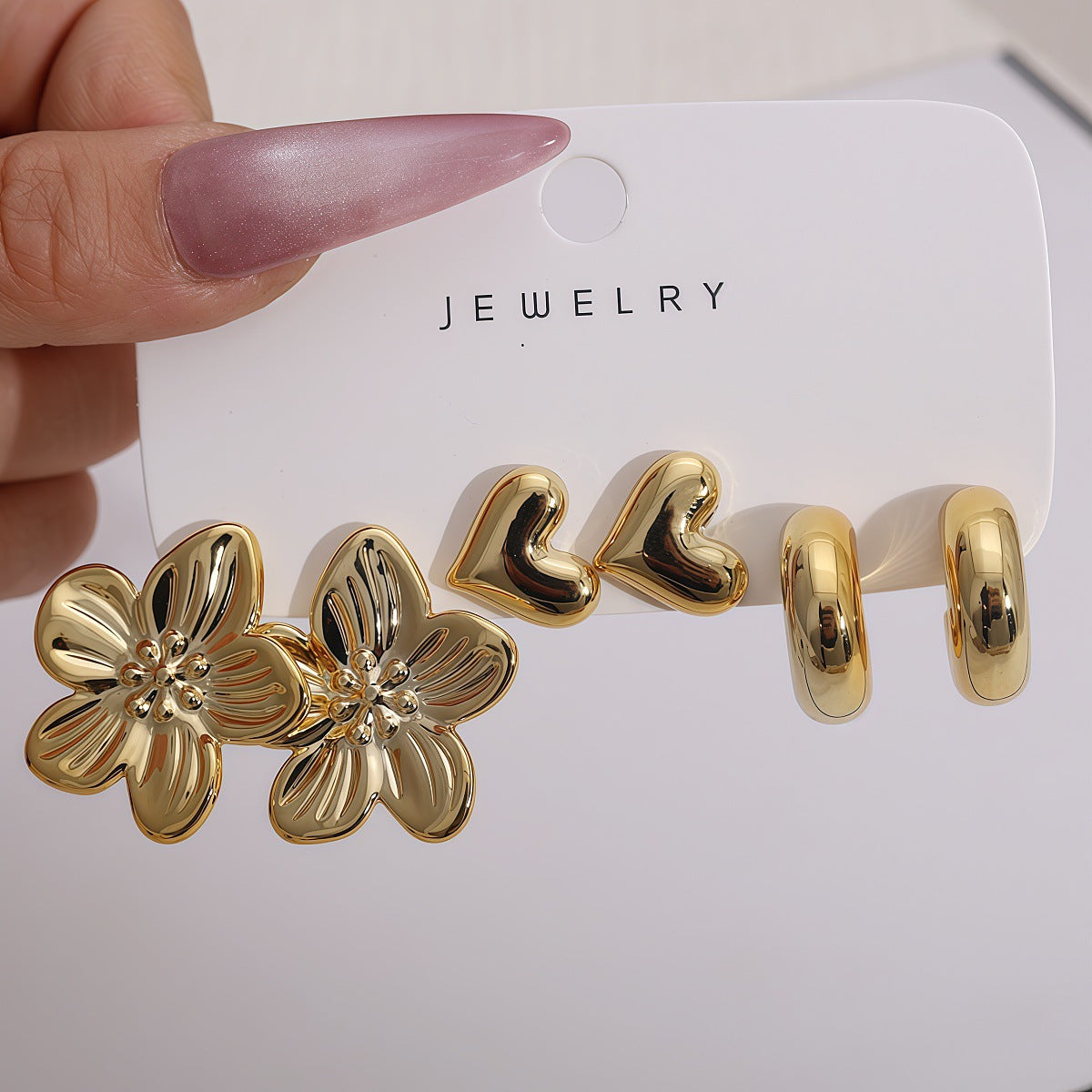 Irregular Flower Personalized Minority Fashionable Simple High-grade Rings